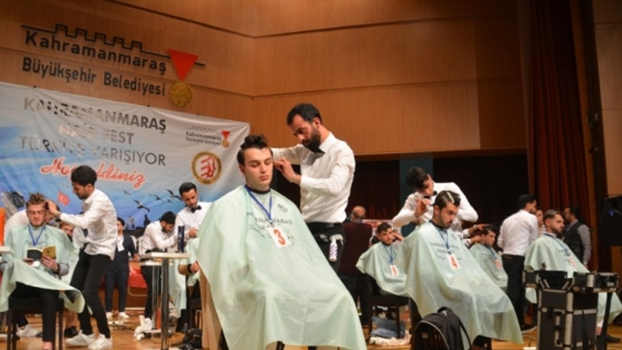 Kahramanmaraş'ta “Türkiye Yarışıyor Kahramanmaraş Hair Fest“ yarışması düzenlendi