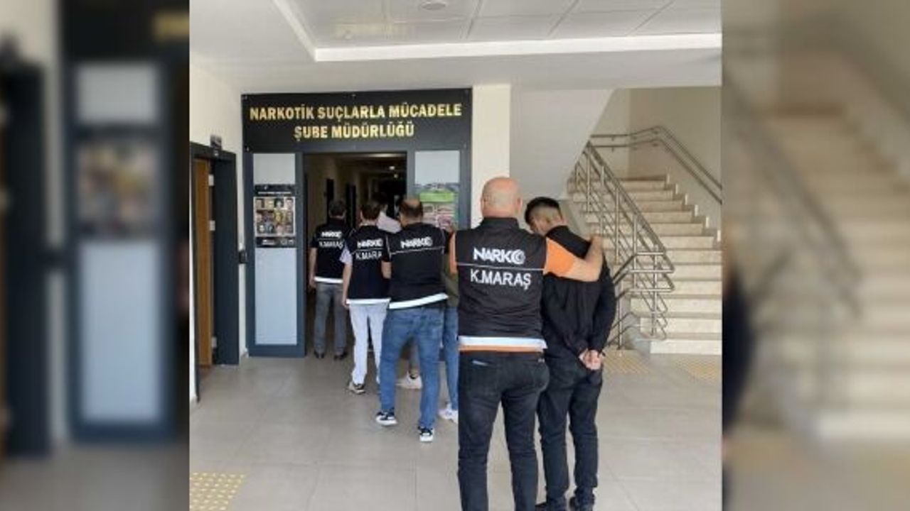 Kahramanmaraş'ta uyuşturucu operasyonunda yakalanan 4 zanlı tutuklandı