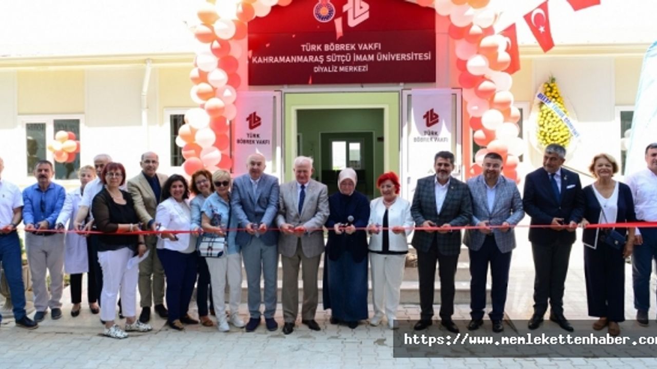 Türk Böbrek Vakfı Katkılarıyla KSÜ’de Diyaliz Merkezi Açıldı