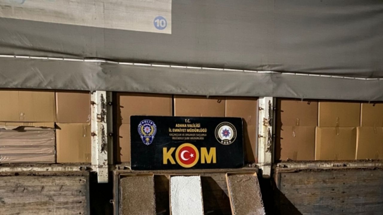 Adana'da 8 milyon 235 bin makaron ele geçirildi