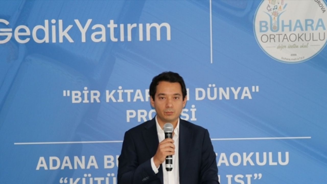 Adana'da özel sektör desteğiyle okula kazandırılan kütüphane açıldı