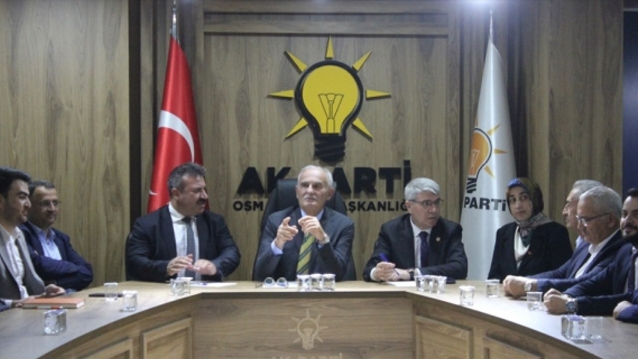 AK Parti Yerel Yönetimler Başkanı Yılmaz, Osmaniye'de konuştu: