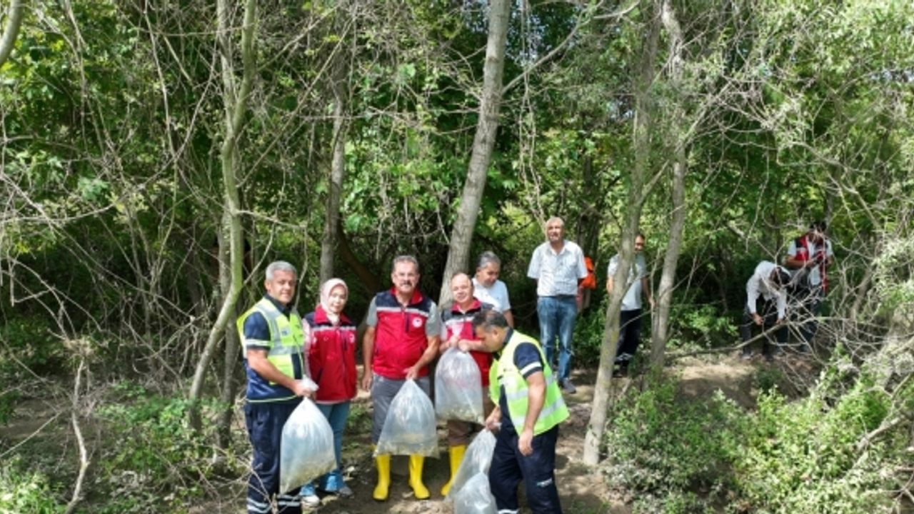 Osmaniye'de baraj gölüne 20 bin pullu sazan yavrusu bırakıldı