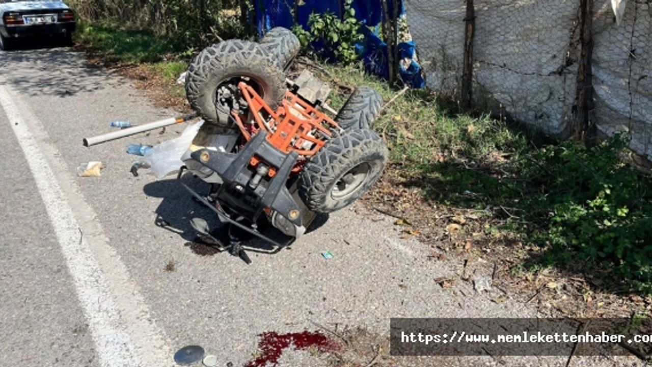 Kahramanmaraş’ta ATV takla attı: 1 yaralı 
