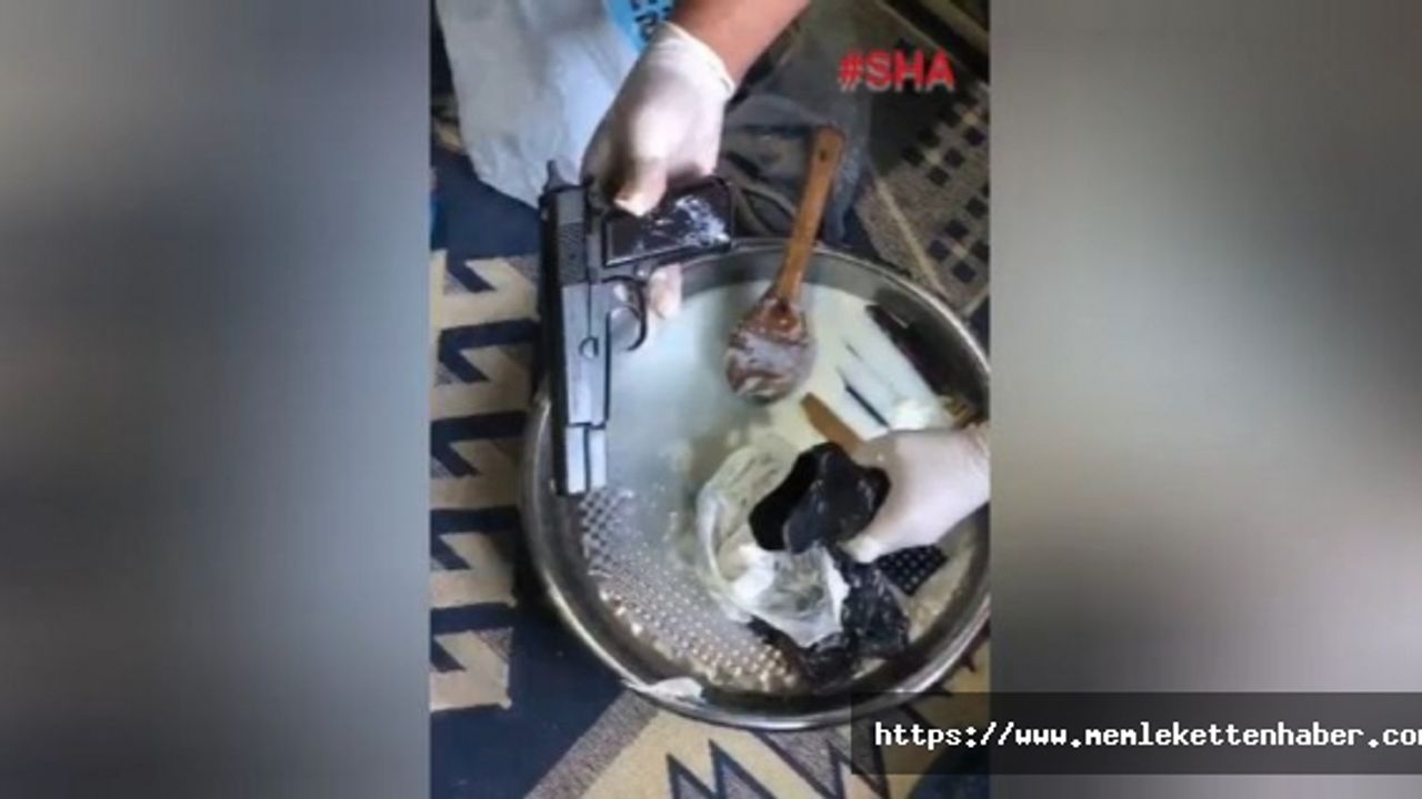 Kahramanmaraş’ta yoğurt kabında kaçak silah operasyonu  