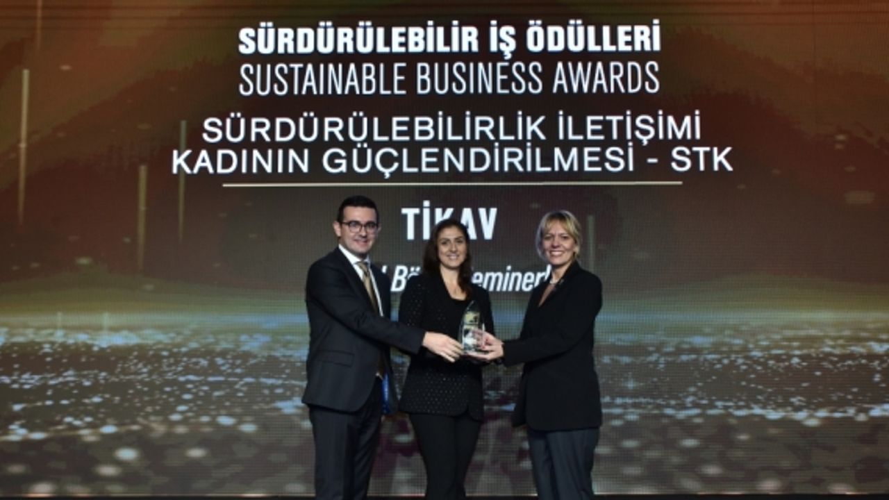 TİKAV'ın eğitim projesine "Sürdürülebilir İş Ödülleri 2023"ten ödül
