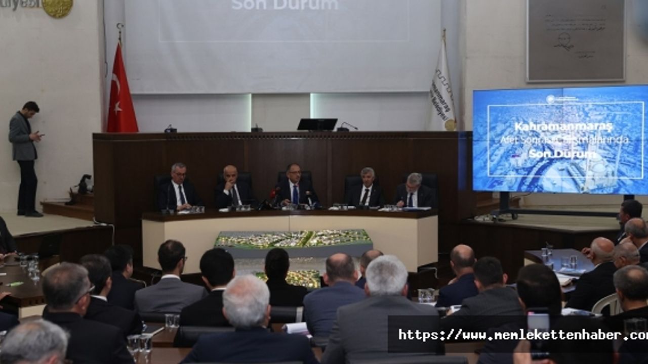 Bakan Özhaseki, Şehirde Devam Eden ve Planlanan Yatırımları Değerlendirdi