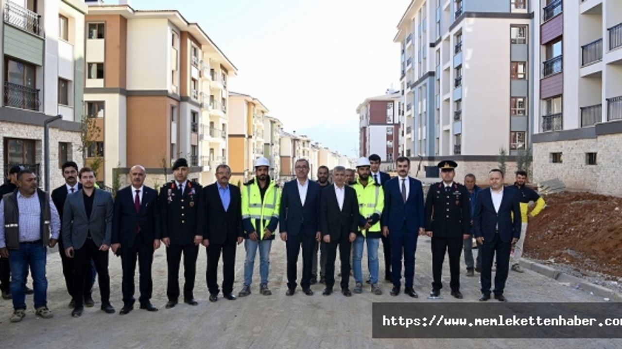 Ünlüer ve Güngör, Göksun TOKİ Konutlarında İncelemelerde Bulundu