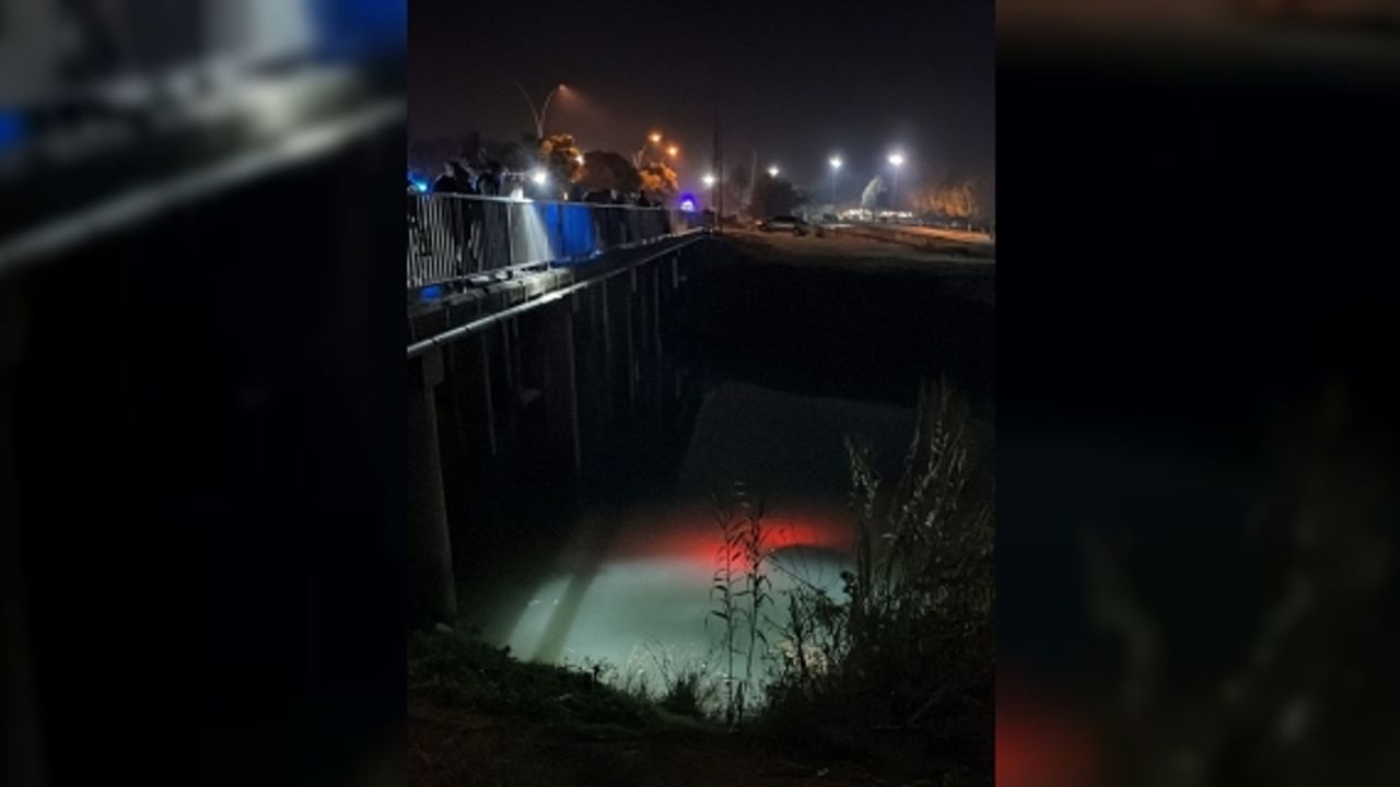 Mersin'de nehre düşen otomobildeki 2 kişi kurtarıldı