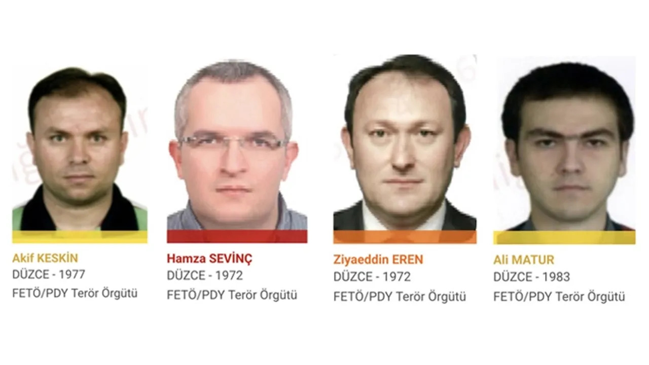 Terör suçundan aranan Düzceli isimler o listede yer aldı