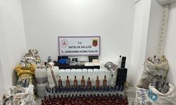 Antalya'da kiraladığı evde sahte alkol üreten şüpheli yakalandı