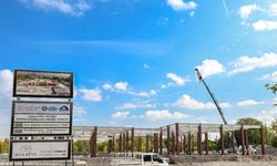 Malatya'da, Arslantepe Höyüğü Karşılama Merkezi inşası sürüyor