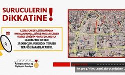 Sandalzade Bulvarı Trafiğe Kapatılıyor!