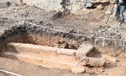Mersin'deki Anemurium Antik Kenti'nde kadın heykeli bulundu