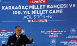 Bakan Özhaseki, Isparta'da Millet Bahçesi açılış töreninde konuştu: