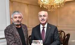 Gazeteci Mehmet Yürekli'den Vali Yavuz Selim Köşger'e ziyaret