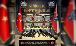 Adana'da operasyon ve denetimlerde ruhsatsız 65 silah ele geçirildi