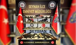 Adana'da polisin uygulamalarında ruhsatsız 60 silah ele geçirildi