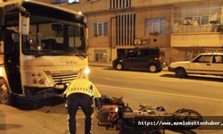 Kahramanmaraş’ta servis aracı ile motosiklet çarpıştı: 1 ağır yaralı