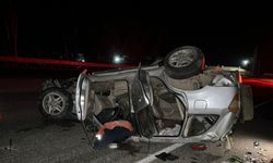 Adana'da devrilen cipin sürücüsü öldü