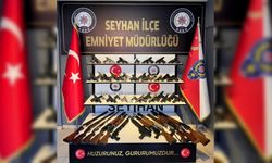 Adana'da operasyon ve denetimlerde 50 ruhsatsız silah ele geçirildi