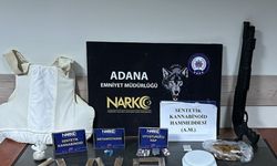 Adana'da otomobilinde uyuşturucu, tüfek ve çelik yelek ele geçirilen kişi tutuklandı