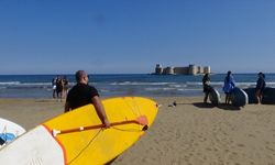 Mersin'de kürek sörfü etkinliği yapıldı