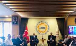 Muratpaşa Belediye Başkan adayı Manavoğlu, AESOB'u ziyaret etti