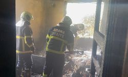 Adana'da iki katlı evde çıkan yangın söndürüldü
