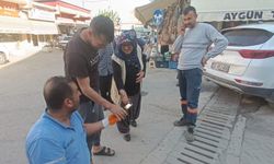 Adana'da yaşlı kadının atık su kanalına düşen cep telefonunu belediye ekipleri çıkarttı