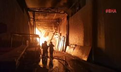 Kahramanmaraş'ta ahşap fabrikasında yangın
