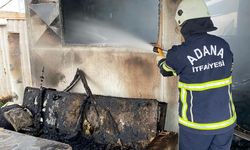 Adana'da barakada çıkan yangın söndürüldü