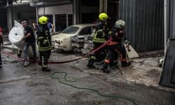 Mersin'de polyester atölyesinde çıkan yangın söndürüldü