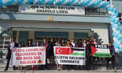 Hatay'da mezuniyet töreninde İsrail'in Filistin'e saldırıları protesto edildi