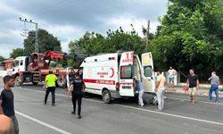 Hatay'da devrilen ambulanstaki 2 sağlık personeli yaralandı