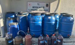 Mersin'de 3 ton 140 litre sahte içki ele geçirildi