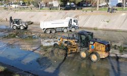 Adana'da Sarıçam Deresi yatağı temizlendi