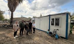 Adana'da atıl evlerde yaşayan ailelere konteyner desteği