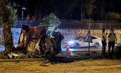Adana'da otomobilin ağaçlara çarpması sonucu 5 kişi yaralandı