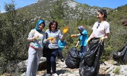 Akseki'de çöp toplama etkinliği düzenlendi