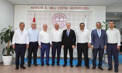 Eğitim-Bir-Sen Antalya Şubesinden İl Milli Eğitim Müdürü Eriş'e ziyaret