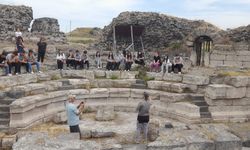 Hatay'da öğrenciler Epiphaneia Antik Kentini ziyaret etti