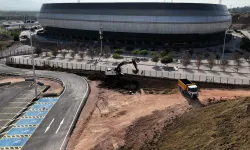 Kocaeli Stadı’nın çevresinde hummalı çalışma