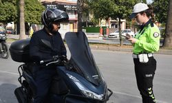 Adana'da trafik denetiminde 106 motosiklet sürücüsüne ceza kesildi
