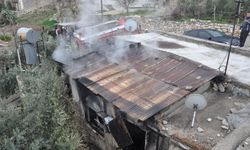 Silifke'de müstakil evde çıkan yangın söndürüldü