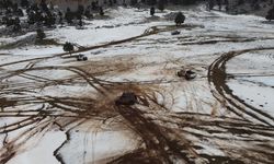 1825 rakımlı Alacabel'de yarıyıl tatilinin son günü ziyaretçi yoğunluğu