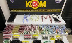 Mersin'de 7 bin 905 litre etil alkol ve 55 litre sahte içki ele geçirildi