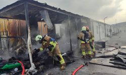 Kahramanmaraş’ta konteyner yangını korkuttu