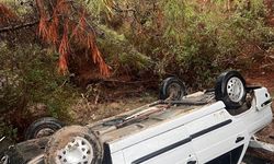 Adana'da şarampole yuvarlanan otomobildeki 4 kişi yaralandı