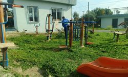 Akdeniz ilçesindeki parklar temizleniyor